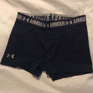Under Armour compression short size medium navy